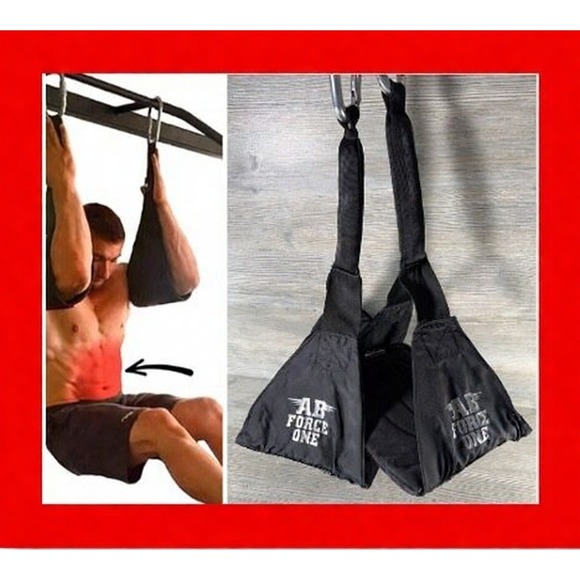 ModBod Other - Hanging Ab Straps for Pull Up Bar Abdominal Training Slings & 2 Steel Carabiners